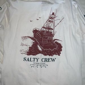 Men’s White Salty Crew Graphic Tee